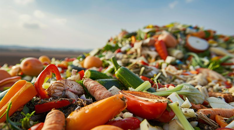 Big pile of food waste