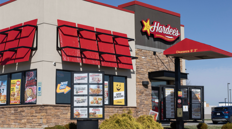 Hardee’s storefront during franchise legal dispute