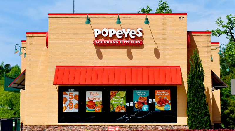 Popeyes restaurant store front