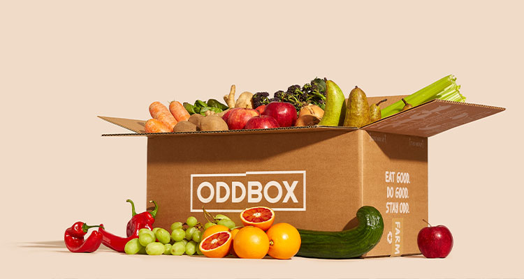 an Oddbox, which is a subscription service that delivers "rescued" fruit and vegetable boxes to your door.
