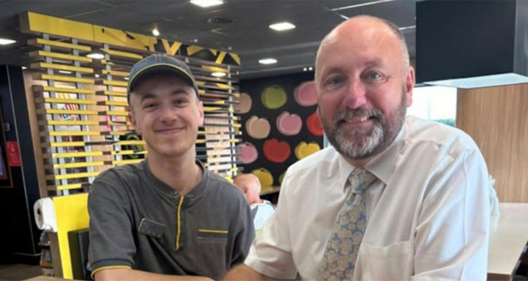 Kevin Foley and his son Lucas