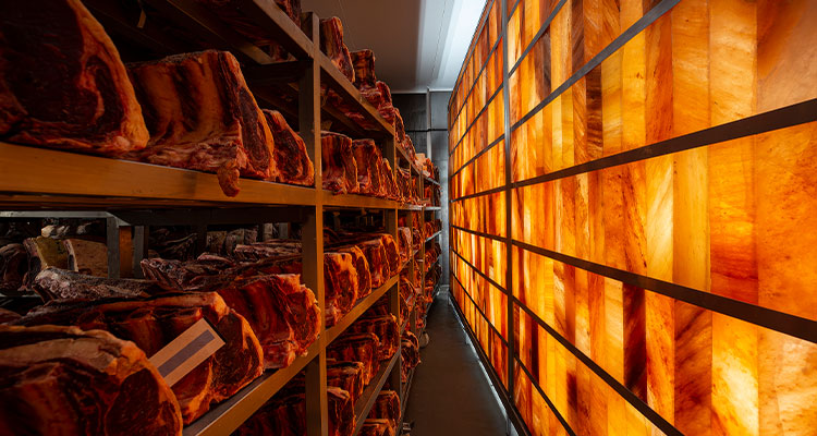 a meat aging chamber